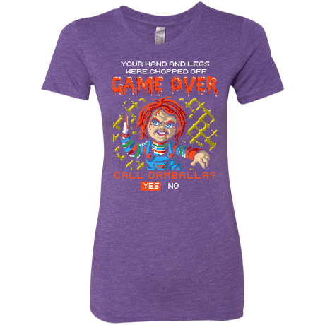T-Shirts Purple Rush / S Game Over Women's Triblend T-Shirt