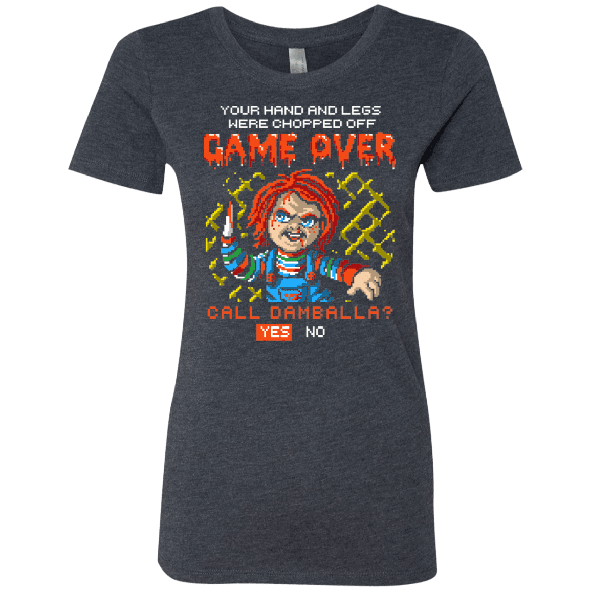 T-Shirts Vintage Navy / S Game Over Women's Triblend T-Shirt