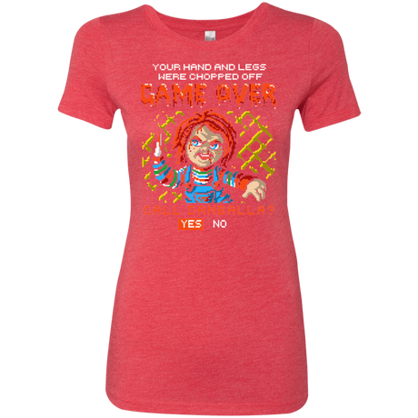 T-Shirts Vintage Red / S Game Over Women's Triblend T-Shirt