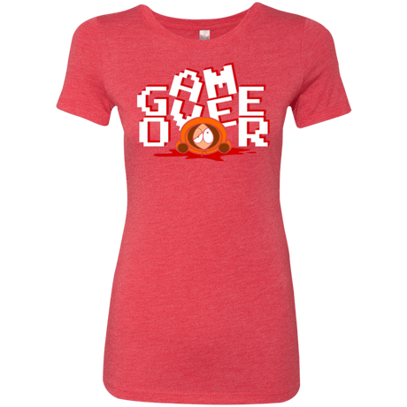 T-Shirts Vintage Red / Small Game over Women's Triblend T-Shirt