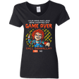 T-Shirts Black / S Game Over Women's V-Neck T-Shirt