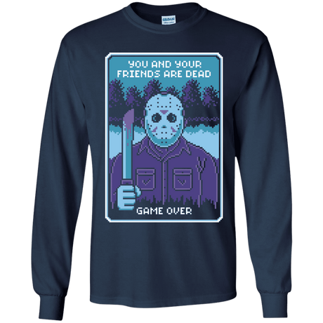 T-Shirts Navy / YS Game Over Youth Long Sleeve T-Shirt
