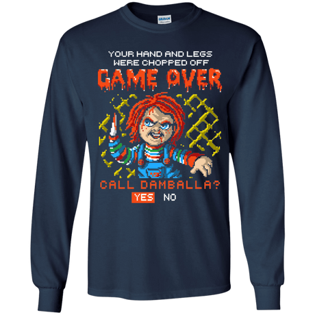 T-Shirts Navy / YS Game Over Youth Long Sleeve T-Shirt