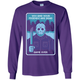 T-Shirts Purple / YS Game Over Youth Long Sleeve T-Shirt