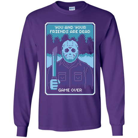 T-Shirts Purple / YS Game Over Youth Long Sleeve T-Shirt