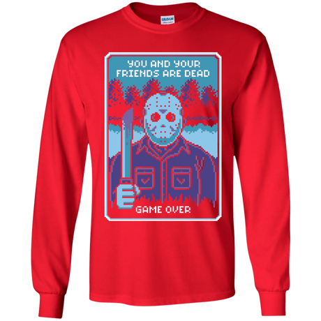 T-Shirts Red / YS Game Over Youth Long Sleeve T-Shirt