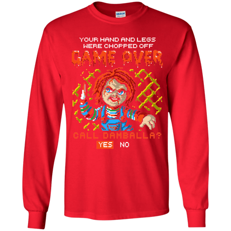 T-Shirts Red / YS Game Over Youth Long Sleeve T-Shirt