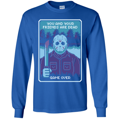 T-Shirts Royal / YS Game Over Youth Long Sleeve T-Shirt