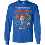 T-Shirts Royal / YS Game Over Youth Long Sleeve T-Shirt