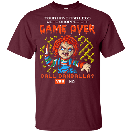 T-Shirts Maroon / YXS Game Over Youth T-Shirt