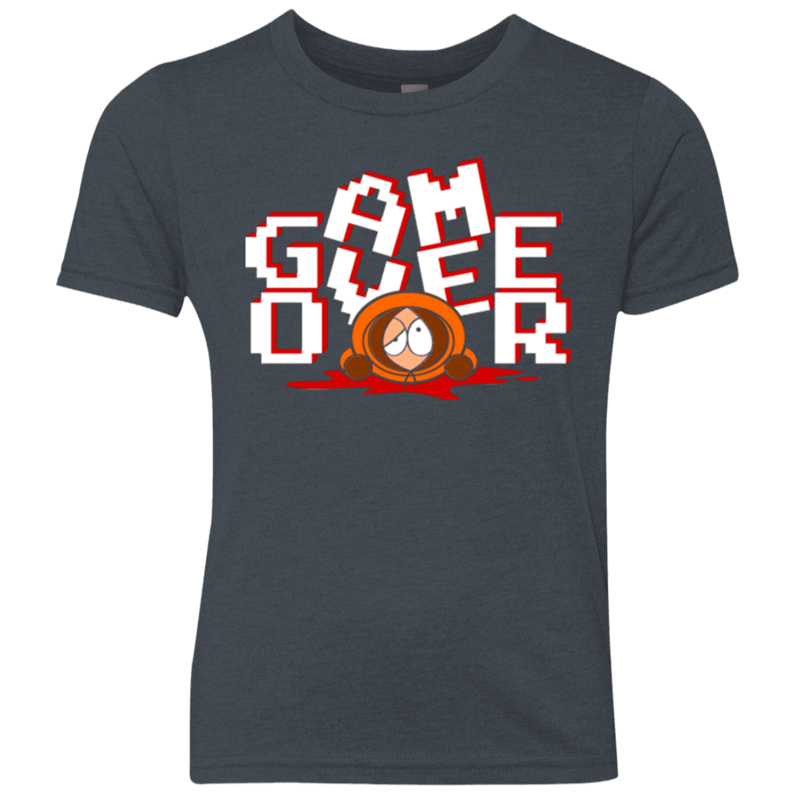 T-Shirts Vintage Navy / YXS Game over Youth Triblend T-Shirt