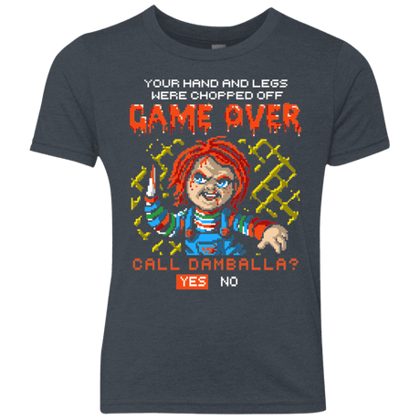 T-Shirts Vintage Navy / YXS Game Over Youth Triblend T-Shirt