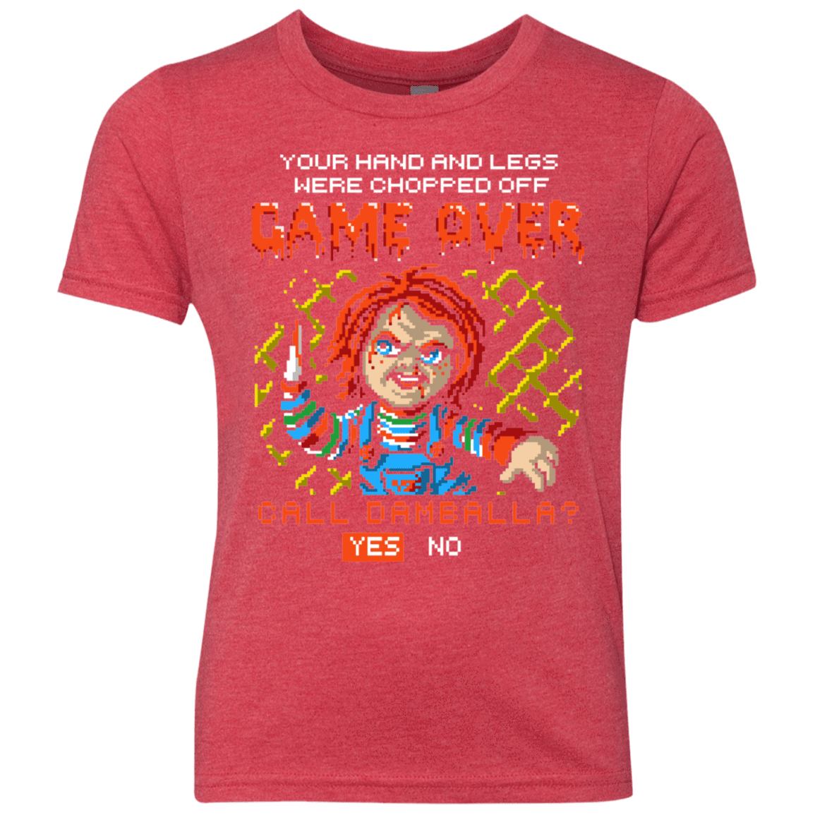 T-Shirts Vintage Red / YXS Game Over Youth Triblend T-Shirt