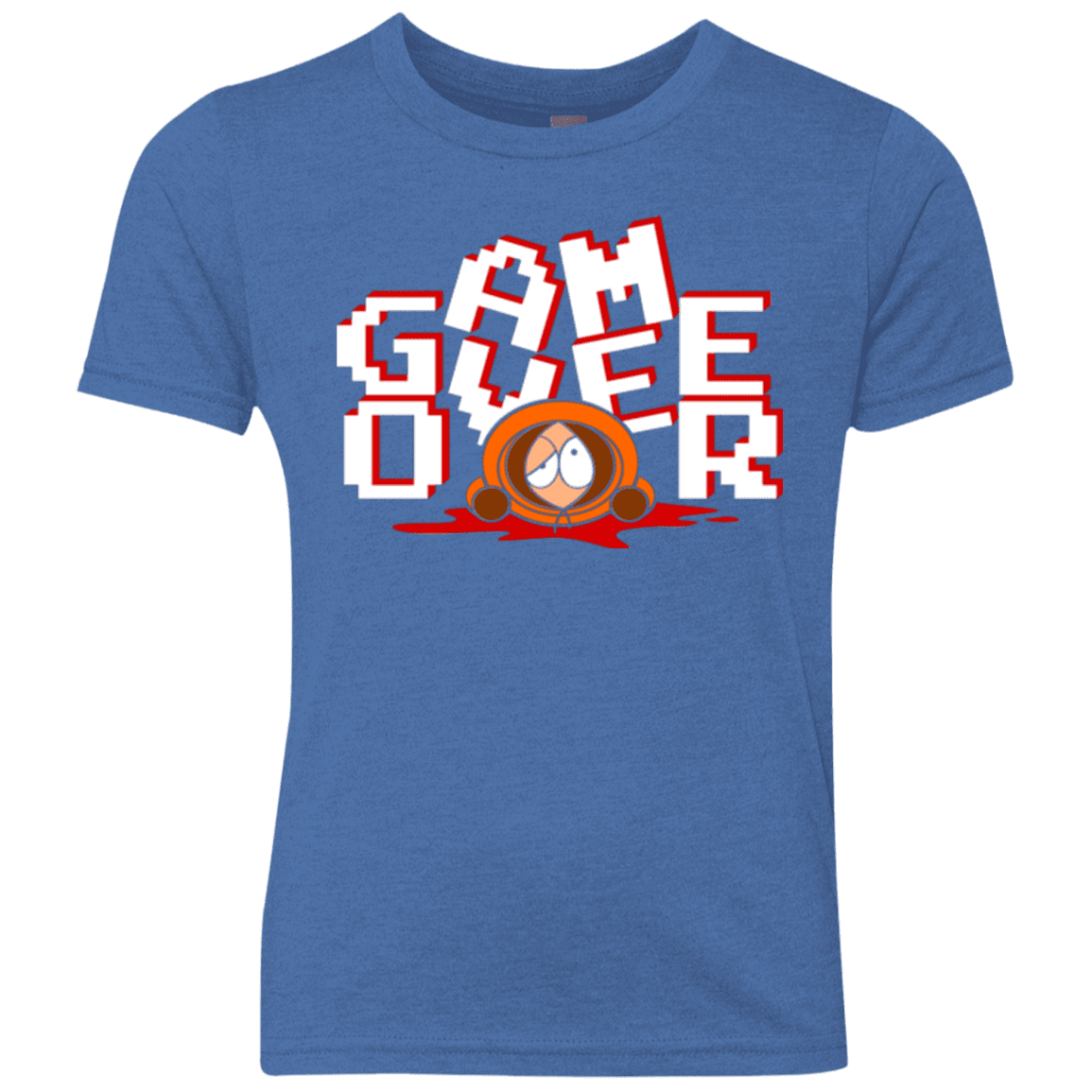 T-Shirts Vintage Royal / YXS Game over Youth Triblend T-Shirt