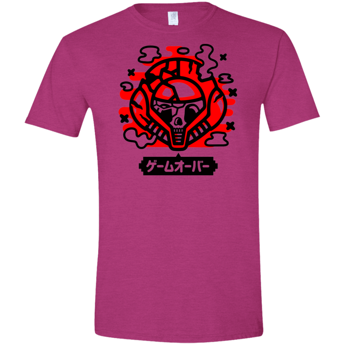 T-Shirts Antique Heliconia / S Gameover Samus Men's Semi-Fitted Softstyle