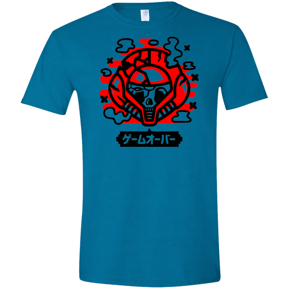 T-Shirts Antique Sapphire / S Gameover Samus Men's Semi-Fitted Softstyle