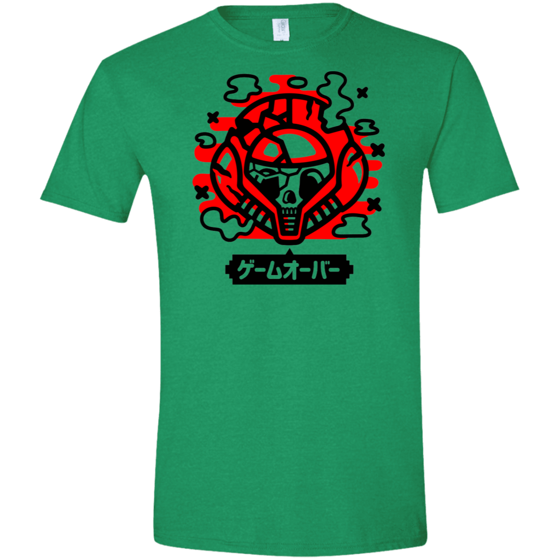 T-Shirts Heather Irish Green / S Gameover Samus Men's Semi-Fitted Softstyle