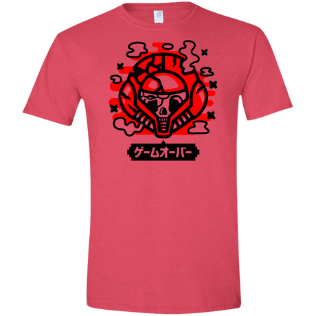 T-Shirts Heather Red / S Gameover Samus Men's Semi-Fitted Softstyle