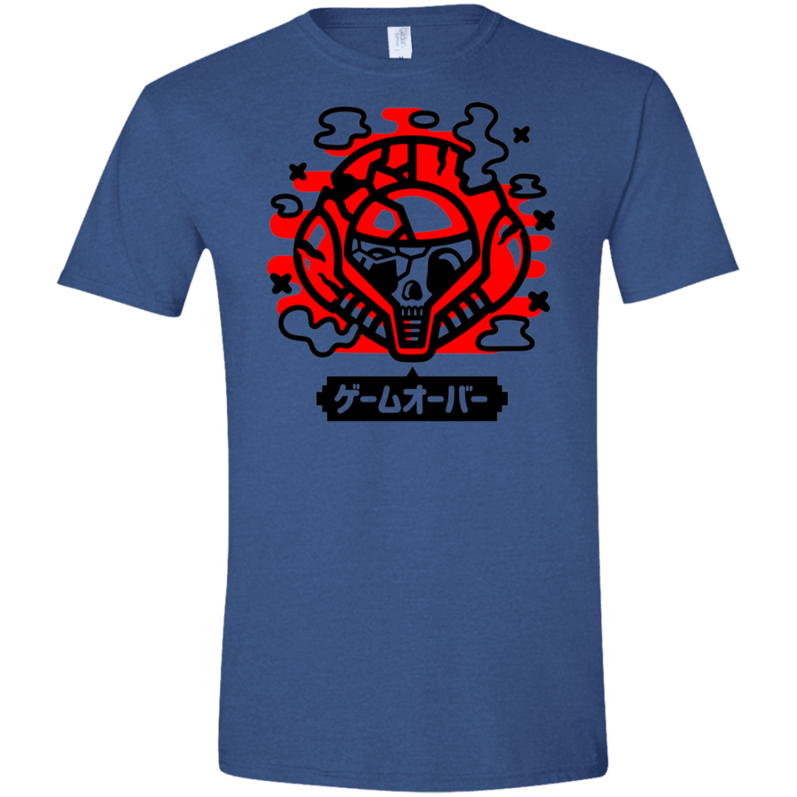 T-Shirts Heather Royal / X-Small Gameover Samus Men's Semi-Fitted Softstyle