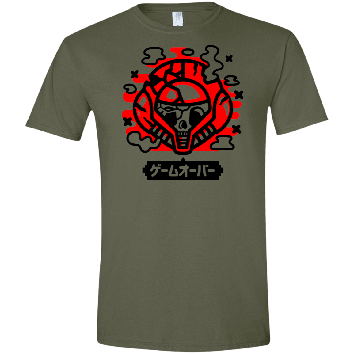 T-Shirts Military Green / S Gameover Samus Men's Semi-Fitted Softstyle