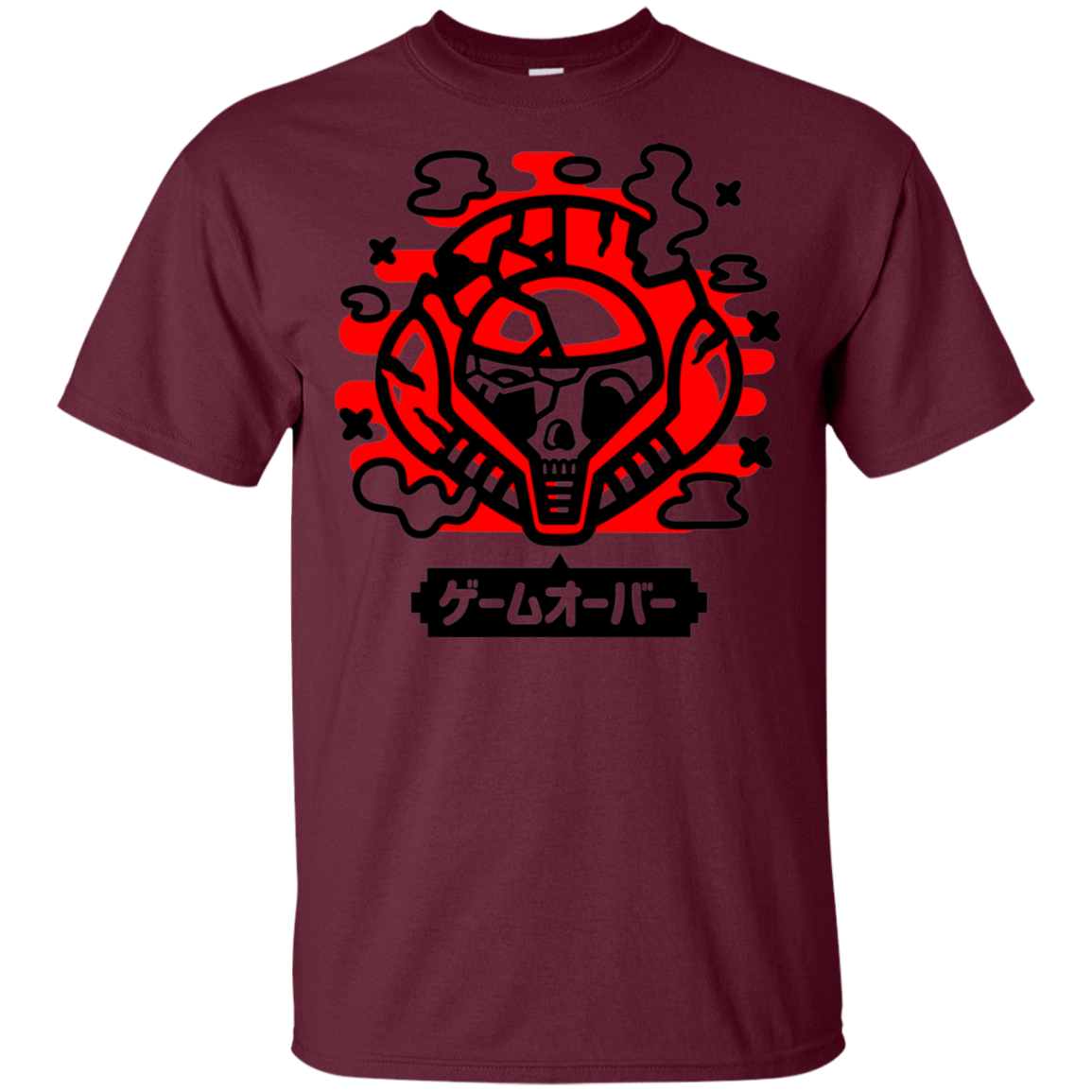 T-Shirts Maroon / S Gameover Samus T-Shirt