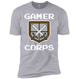T-Shirts Heather Grey / YXS Gamer corps Boys Premium T-Shirt