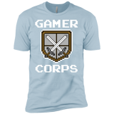 T-Shirts Light Blue / YXS Gamer corps Boys Premium T-Shirt