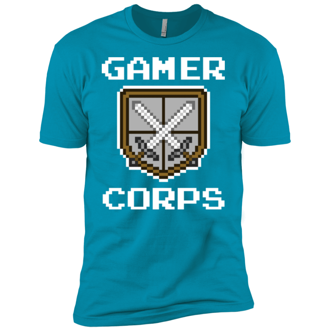 T-Shirts Turquoise / YXS Gamer corps Boys Premium T-Shirt