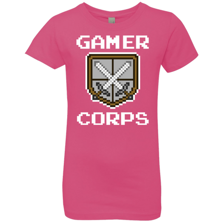 T-Shirts Hot Pink / YXS Gamer corps Girls Premium T-Shirt