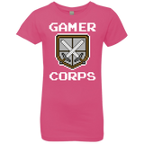 T-Shirts Hot Pink / YXS Gamer corps Girls Premium T-Shirt
