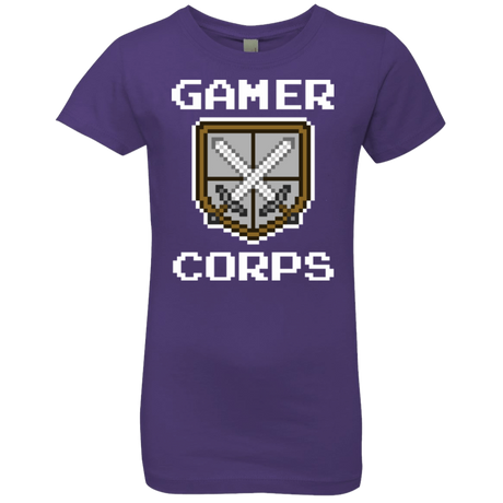 T-Shirts Purple Rush / YXS Gamer corps Girls Premium T-Shirt