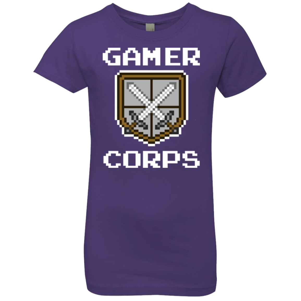 T-Shirts Purple Rush / YXS Gamer corps Girls Premium T-Shirt