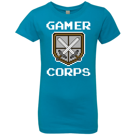 T-Shirts Turquoise / YXS Gamer corps Girls Premium T-Shirt