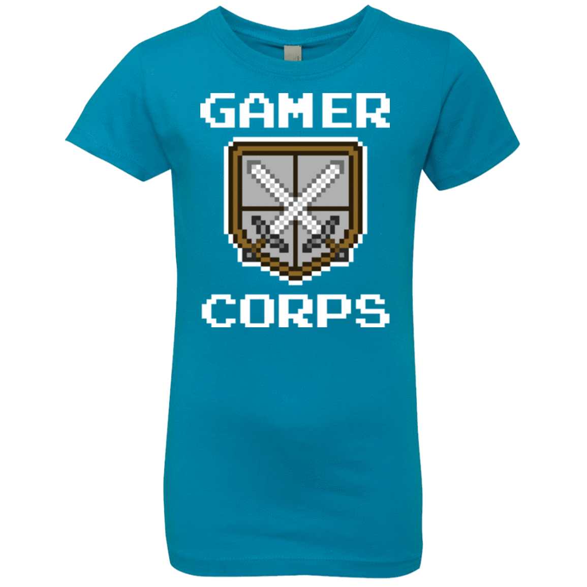 T-Shirts Turquoise / YXS Gamer corps Girls Premium T-Shirt