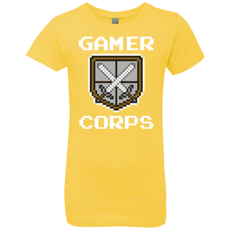 T-Shirts Vibrant Yellow / YXS Gamer corps Girls Premium T-Shirt