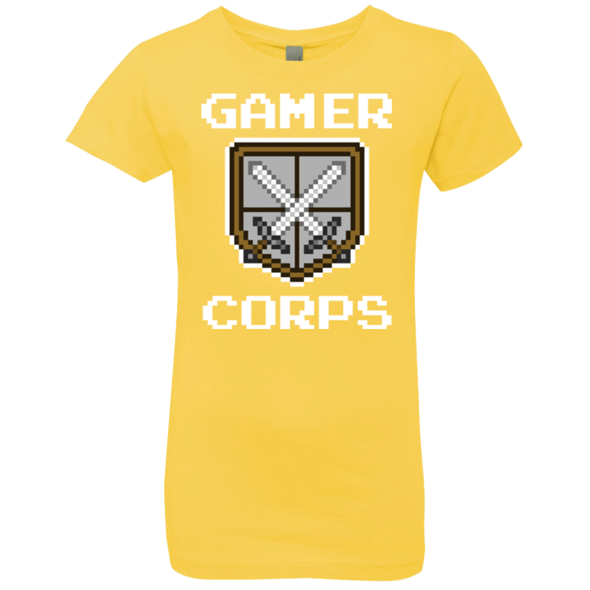 T-Shirts Vibrant Yellow / YXS Gamer corps Girls Premium T-Shirt