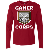 T-Shirts Cardinal / Small Gamer corps Men's Premium Long Sleeve