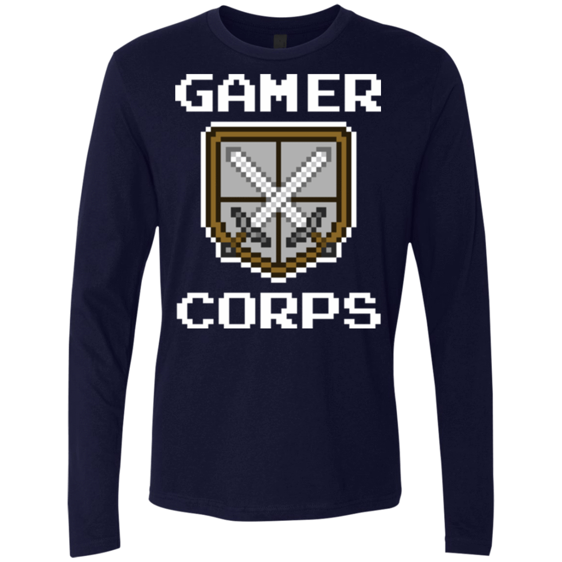 T-Shirts Midnight Navy / Small Gamer corps Men's Premium Long Sleeve