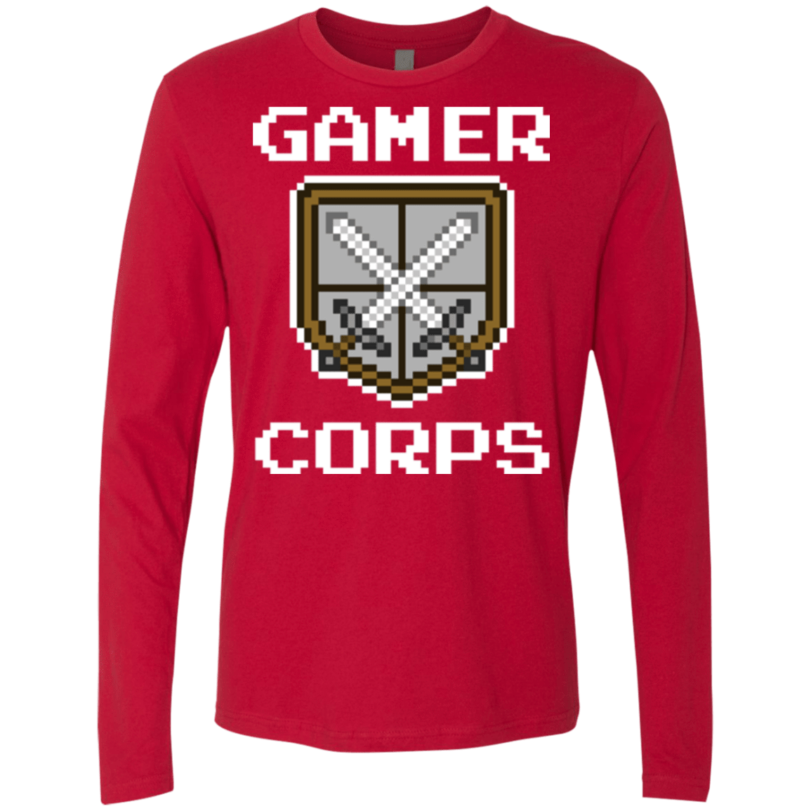 T-Shirts Red / Small Gamer corps Men's Premium Long Sleeve