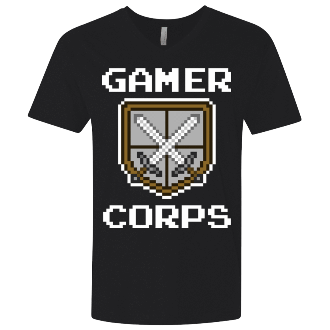 T-Shirts Black / X-Small Gamer corps Men's Premium V-Neck