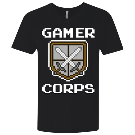 T-Shirts Black / X-Small Gamer corps Men's Premium V-Neck