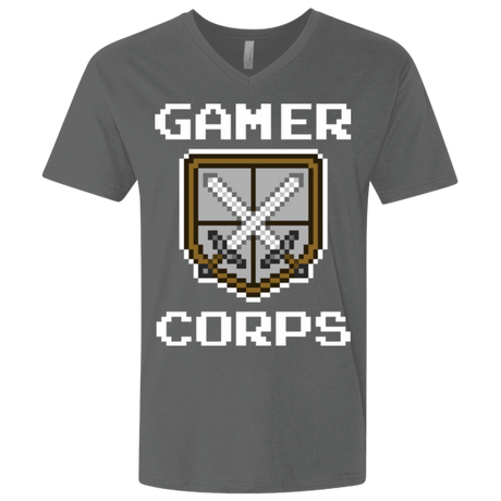 T-Shirts Heavy Metal / X-Small Gamer corps Men's Premium V-Neck
