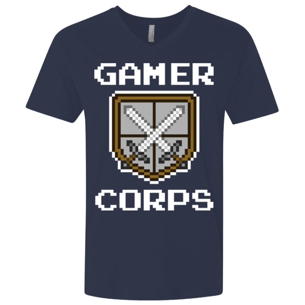 T-Shirts Midnight Navy / X-Small Gamer corps Men's Premium V-Neck
