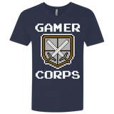 T-Shirts Midnight Navy / X-Small Gamer corps Men's Premium V-Neck