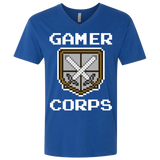 T-Shirts Royal / X-Small Gamer corps Men's Premium V-Neck