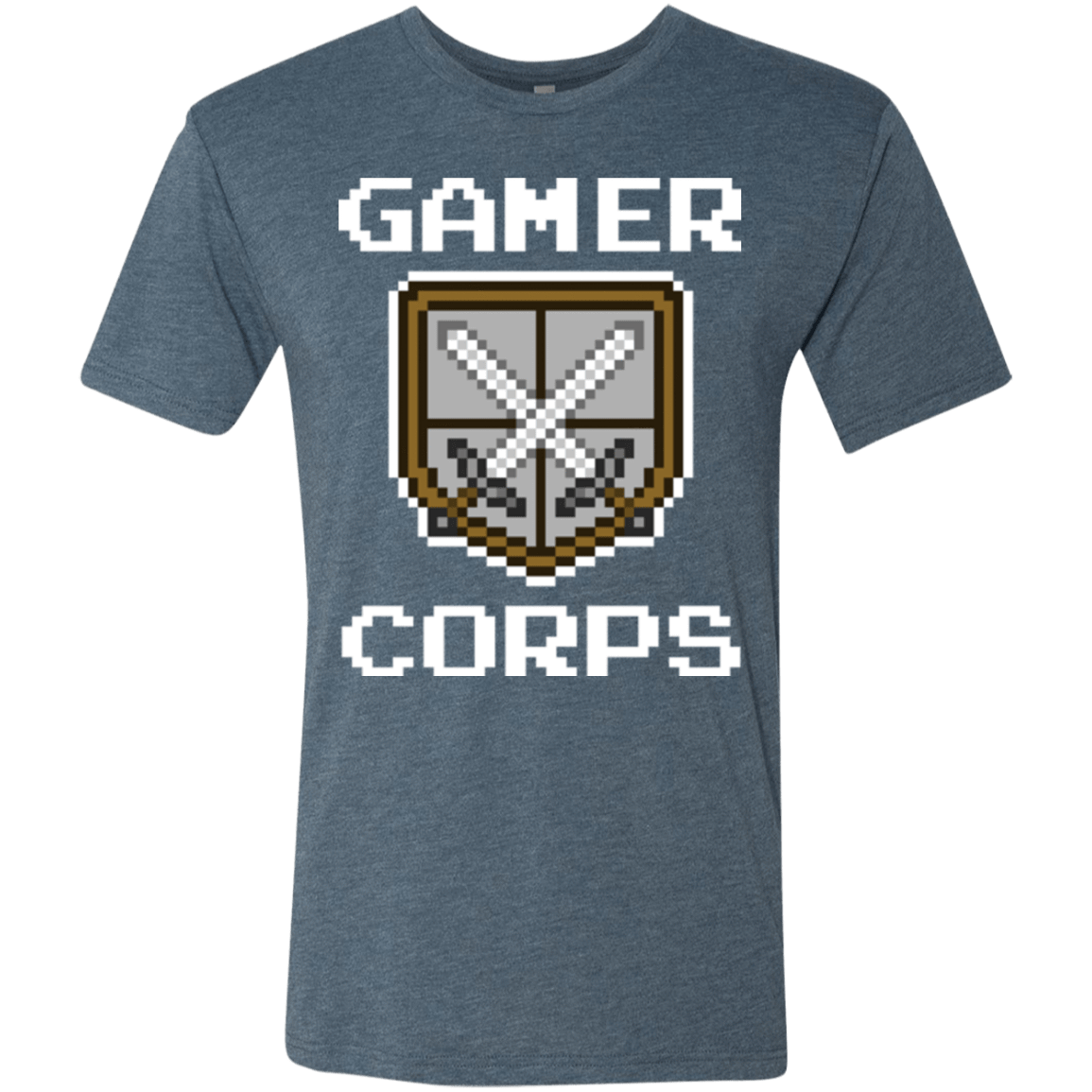 T-Shirts Indigo / Small Gamer corps Men's Triblend T-Shirt