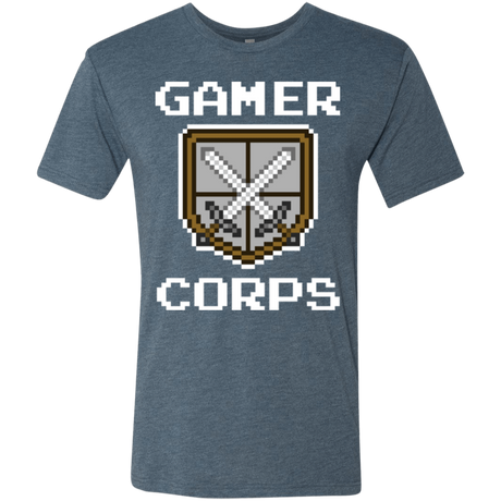 T-Shirts Indigo / Small Gamer corps Men's Triblend T-Shirt