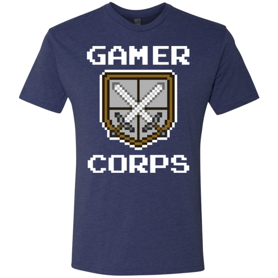 T-Shirts Vintage Navy / Small Gamer corps Men's Triblend T-Shirt