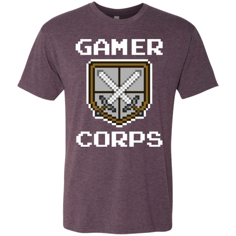 T-Shirts Vintage Purple / Small Gamer corps Men's Triblend T-Shirt