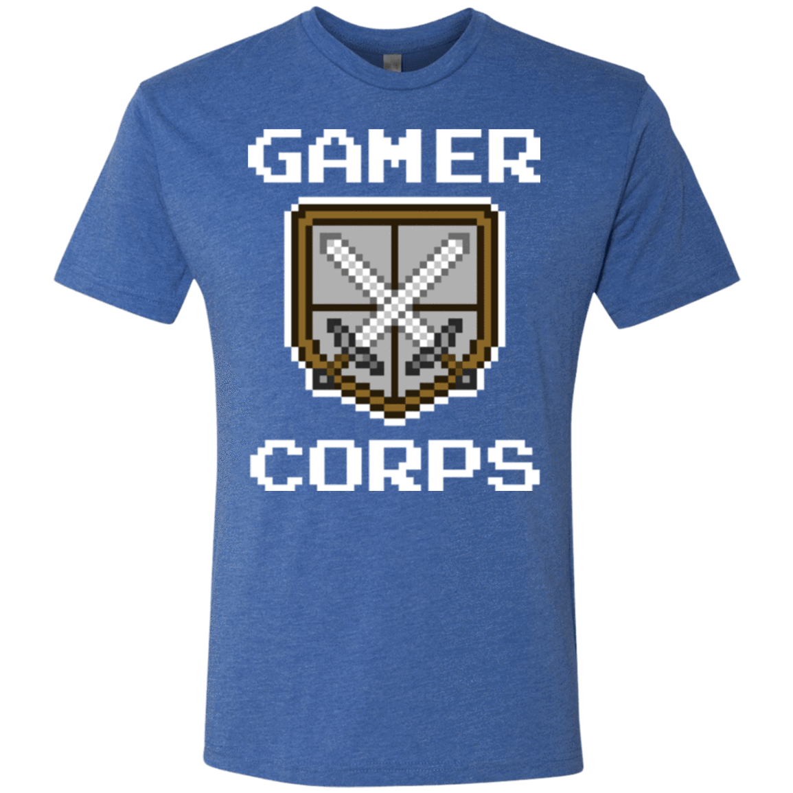T-Shirts Vintage Royal / Small Gamer corps Men's Triblend T-Shirt